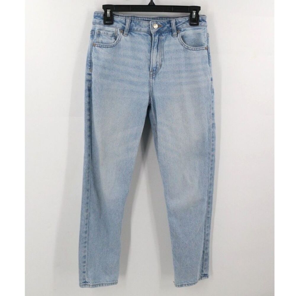 American Eagle Womens Mom Jeans Size 4 Short Straight Leg Petite
